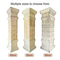 Moule de Colonne Carrée Romaine en Plastique ABS Conçu en Usine pour Matériaux de Construction de Moules de Décoration Extérieure pour Coulée de Béton