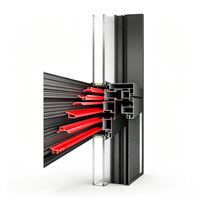 Fenêtre à persiennes en alliage d'aluminium à double vitrage, résistante aux ouragans, isolation phonique, rupture de pont thermique, style fixe, certifiée Energy Star