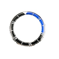 SKX007 Insert de lunette en verre bombé entièrement luminescent japonais, pièces de montre haut de gamme
