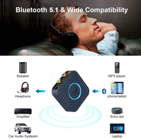 Receptor de Audio Bluetooth 5.1 1Mii B06HD, Salida AUX de 3.5 mm y RCA, Adaptador Bluetooth, Receptor Estéreo para Altavoces, Amplificador, Auriculares