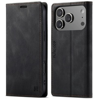 Étui portefeuille magnétique de luxe en cuir PU pour iPhone 17 Pro Max, 17 Air, 17