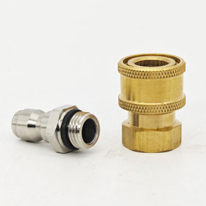 Copper Female Connector 14mm <b>Plug</b> In For Cleaning Machine Water Hose <b>Adapter</b> Stainless Steel Male Connector - Product Image 3