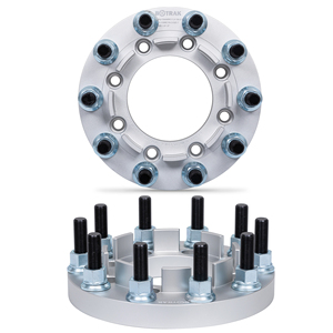 Adaptateurs <span class=keywords><strong>de</strong></span> <span class=keywords><strong>roue</strong></span> en aluminium BOTRAK 8 à 10 goujons 1,25 pouces 8x210 à 10x285 22,5 pouces 24,5 pouces <span class=keywords><strong>pour</strong></span> Chevrolet Silverado 3500 GMC Sierra - Product Image 1