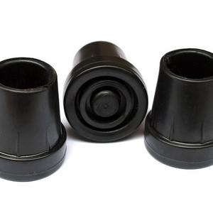 Funda de Goma para Bastón de Anciano, Punta Antideslizante de TPR de 19 mm, Accesorio para Bastón de Senderismo Negro - Product Image 4