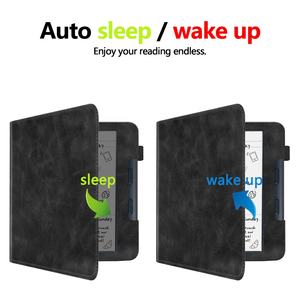 เคสขาตั้งออกแบบได้ตามต้องการสำหรับ Kobo libra COLOUR เคสหนัง PU พรีเมี่ยมพร้อมสายคล้องมือปล่อย2024 - Product Image 2