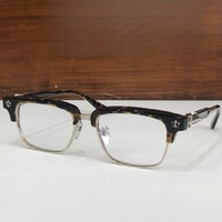 Gafas Ópticas de Diseño de Alta Calidad para Hombre y Mujer, Modelo Punk 8206, Talla 54-18-155, Monturas de Acetato y Titanio de Lujo para Negocios