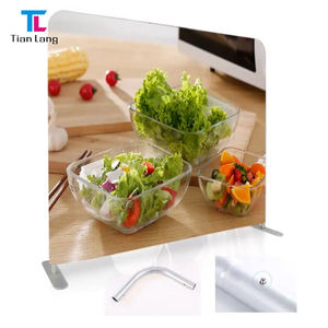 TianLang Custom Portable Aluminum 3D Pop Displays <b>Stand</b> Tension Fabric Photo Booth <b>Backdrop</b> <b>with</b> LED Light for Trade Shows - Product Image 3