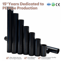 Tuyau en plastique PEHD haute pression 315 mm, anti-corrosion, sans fuite, certifié ISO pour drainage par siphon