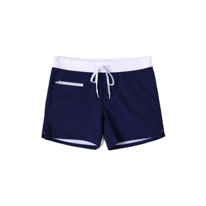 Costume da bagno da donna Buonic blu navy e nero M L XL XXL con coulisse e tasche, casual da spiaggia - Product Image 1