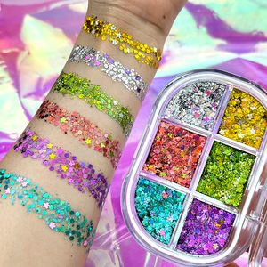 Paleta de Sombras de Ojos Brillantes MLM Glitter Supplier, Personalizada con Temática de Halloween, de Larga Duración, Resistente al Agua y Fácil de Limpiar - Product Image 5