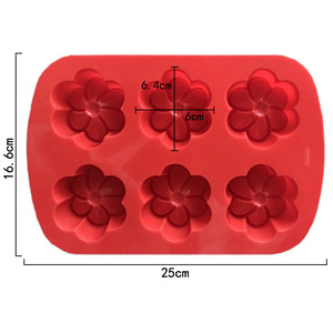 <strong>Cake</strong> Mould <strong>Cake</strong> <strong>Tools</strong> 224 Factory and Stock Mold Silicone <strong>Cake</strong>.3d Soap Mould Gardenia Shape 6 Cavity Silicone Moulds CE / EU - Product Image 2