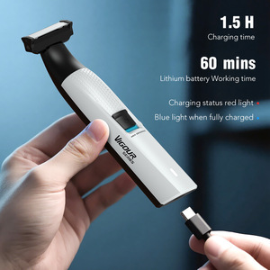 Rasoir électrique rechargeable HT-1305 5 en 1, tondeuse à barbe et cheveux pour homme avec embouts réglables pour le visage et le corps - Product Image 2