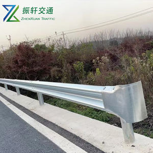 Дорожное ограждение W-образного профиля для безопасности движения, противоударный барьер, 2 или 3 волны, металлическое ограждение, стойка C-типа - Product Image 2