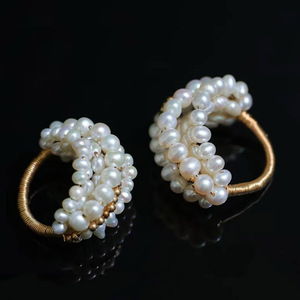 Handmade Wire Wrapped Pearl <b>Ring</b>, Fittings with USA Imported 14K Gold Filled, Natural Freshwater Pearl <b>Ring</b> - Product Image 2