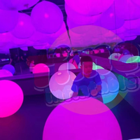 Ballon Gonflable LED Lumineux 1m 2m en Tissu Oxford PVC, Étanche et Durable, Alimenté par Prise, Résistant aux Intempéries