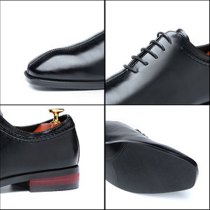 Chaussure Derby Oxford Marron de Luxe à Lacets pour Homme Grande Taille, Bout Carré, Idéale pour Affaires et Mariages - Product Image 5