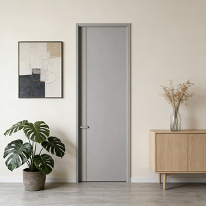 Portes intérieures personnalisées pour la maison, portes plates insonorisées écologiques, portes <span class=keywords><strong>d</strong></span>'<span class=keywords><strong>entrée</strong></span> intérieures pour projets hôteliers - Product Image 1