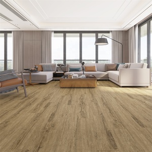Tablón de vinilo con acabado de grano de madera, 5mm, impermeable, cierre de clic <span class=keywords><strong>flotante</strong></span>, entrelazado, tablón de núcleo rígido, suelo laminado, Spc - Product Image 4