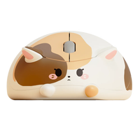 Produsen Mouse Gaming Aksesoris Komputer Murah Bertema Kucing Calico Akko dengan Receiver USB