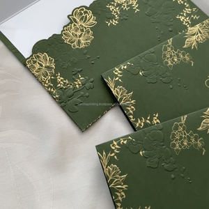 Enveloppe en papier personnalisée avec gaufrage 3D pour mariage et événements, gaufrage personnalisé sur papier spécial - Product Image 2