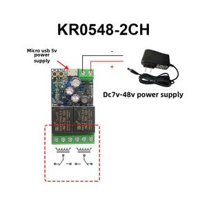 YiweiLian 7-48VDC Interrupteur de verrouillage électrique 10A Max. Contacts de relais passifs de courant <span class=keywords><strong>WiFi</strong></span> Interrupteur bidirectionnel-Normalement ouvert normalement fermé - Product Image 3