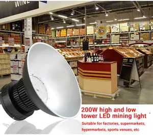 200w 300w Entrepôt Haute Et Basse Tours Éclairage Led Industriel Et Minier Pendentif Lumières Haute Baie Lumière Pour Atelier D'usine