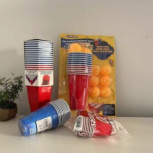 再利用可能なPPプラスチックカップセットダブルウォールデザインカスタマイズロゴ & カラーブリスターカード茶ミネラル飲料 - Product Image 4