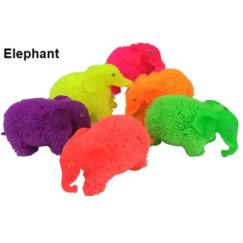 Großhandel Cheep Flash ing Led Light Elefanten Schildkröten Stress Vent Spielzeug Neuheit Tier Huhn Puffer Ball für Kinder Jungen Mädchen