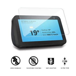 <span class=keywords><strong>La</strong></span> más nueva venta caliente productos para Amazon Echo mostrar 5 Protector de pantalla Anti arañazos de cristal templado de - Product Image 3