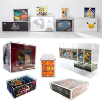 Boîte de collection ultra-premium en acrylique transparent pour Pokémon Mega Phantom Charizard X EX, avec couvercle magnétique robuste