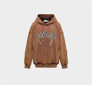 Heavy Weight Long Sleeve Men's Hoodies <b>Towel</b> Terry Cotton Custom Logo <b>Hooded</b> Sweatshirt - Product Image 1