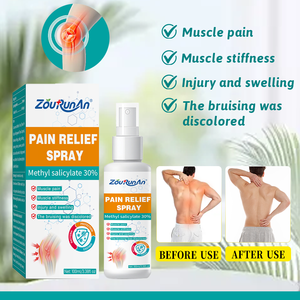 Spray analgésique rapide OEM Zourunan 100ml, méthylsalicylate 30%, pour raideurs musculaires et articulaires, blessures sportives, soin des contusions, usine GMP - Product Image 2