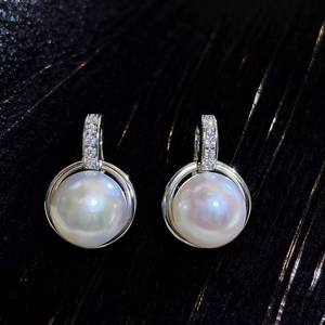 31366 DIY Fashion Pendant <b>Necklace</b> with 7-9mm Round S925 Silver and Empty <b>Stand</b> 31366 DIY Pearl Accessories - Product Image 2