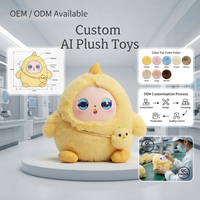 Boneka AI Pintar Terbaru dengan Mata LED Emosional dan Asisten AI Berbicara Multi-Bahasa, Mainan Boneka AI untuk Anak-Anak dengan Aplikasi