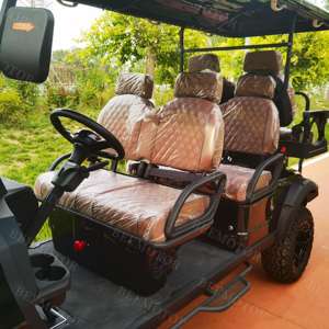 Voiturette de golf électrique 4-6 places en gros avec pneus tout-terrain 48v système AC pour chariots - Product Image 5