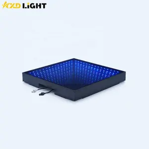 DJクラブインタラクティブLEDダンスフロア3Dディスコ効果強化ガラスインフィニティミラー磁気ウェディングポータブルダンスフロアライト