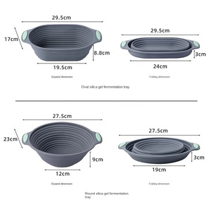 Wholesale Food Grade <b>Silicone</b> Foldable Bread Proof Tray Easy Storage and Efficient Fermentation <b>Baking</b> & Pastry Tool - Product Image 3