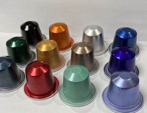 Capsules de café vides en aluminium, <span class=keywords><strong>pour</strong></span> expresso, avec couvercle en aluminium, vente en gros - Product Image 1