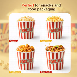 Support à collation en papier durable avec design graphique lumineux et ouverture large pour la promotion d'événements cinématographiques et la distribution de pop-corn - Product Image 5