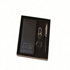 Premium PU Leather Business Style Journal Gift <b>Set</b> Mini <b>Notebook</b>-Custom Branding Digital Printing Promotional Corporate Gifts - Product Image 1