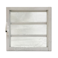 Barres de sécurité, garde-corps antivol, persiennes de ventilation en verre, fenêtres à angle réglable, fenêtre à persiennes avec moustiquaire