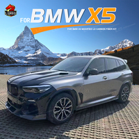 Kit carrosserie style LD pour BMW G05 F95 X5M – Lame de pare-chocs avant, diffuseur arrière et jupes latérales en fibre de carbone de haute qualité