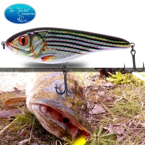 Leurre de pêche VIB dur de 150 mm, 81 g, 24 couleurs, à coulée lente, pour brochet, pike, muskie et <span class=keywords><strong>gros</strong></span> poissons, avec hameçons noirs - Product Image 6