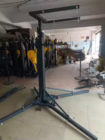 Soporte de Elevación Manual Resistente de 6 m, Capacidad de Carga de 300 kg, Preensamblado, para Luces Móviles, Truss, Altavoces Line Array, con Manivela