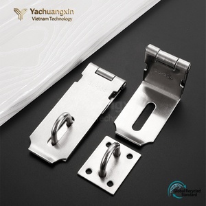 Galvanized Zinc Plated Security Staple Hinge Hasp Stainless Steel Door <b>Padlock</b> Carton - Product Image 4