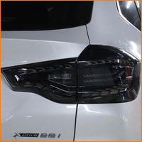 Pour BMW X3 G01 G08 2018 à 2021 : Ensemble de feux arrière à effet écaille de dragon, version noire, vente en gros, noir et rouge