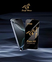 Protection d'écran en verre trempé antistatique, dureté 9H, film résistant à la poussière pour iPhone 14 15 16 Pro