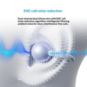 Écouteurs TWS V6.0 stéréo AAC SBC à vente directe d'usine, véritablement sans fil, pour appels, sport, <span class=keywords><strong>musique</strong></span>, jeux, avec suppression du bruit - Product Image 2