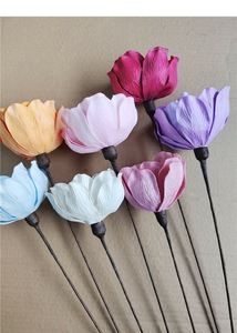 手作りディフューザーウェディングアレンジメント大型ユリマグノリアTongcao Sola花乾燥植物フレグランスホーム用 - Product Image 5