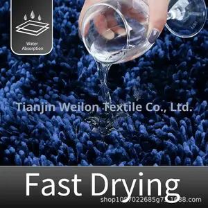 <span class=keywords><strong>Tapis</strong></span> <span class=keywords><strong>de</strong></span> bain carré <span class=keywords><strong>de</strong></span> luxe <span class=keywords><strong>haut</strong></span> <span class=keywords><strong>de</strong></span> <span class=keywords><strong>gamme</strong></span>, <span class=keywords><strong>de</strong></span> haute qualité, brillant, à motif océanique floqué, doux, moelleux, lavable en machine, super absorbant - Product Image 3